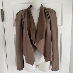 CAMILLA AND MARC Open-Front "Adora Leather Blazer" Jacket - US 6